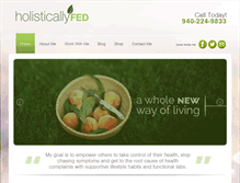 Tablet Screenshot of holisticallyfed.com